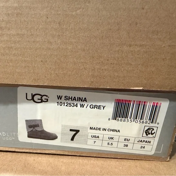 Ugg shaina boot Gray Knit Cuff Boots - Picture 2 of 9